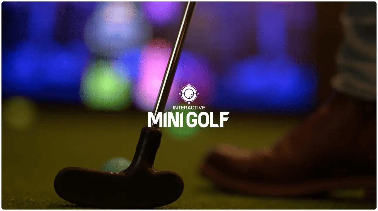 Interactive mini golf