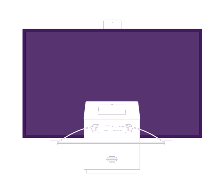 Virtual Archery Illustration Projector & Screen